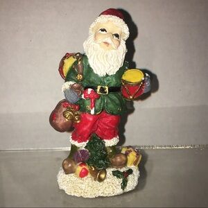 Santa Figurine Resin Christmas Collectible